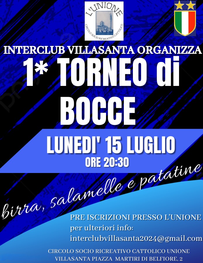 1° Torneo di Bocce